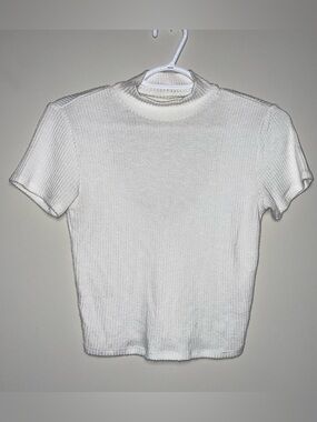 Garage M Turtleneck Open Back Sweater T-Shirt Clean Girl Preppy